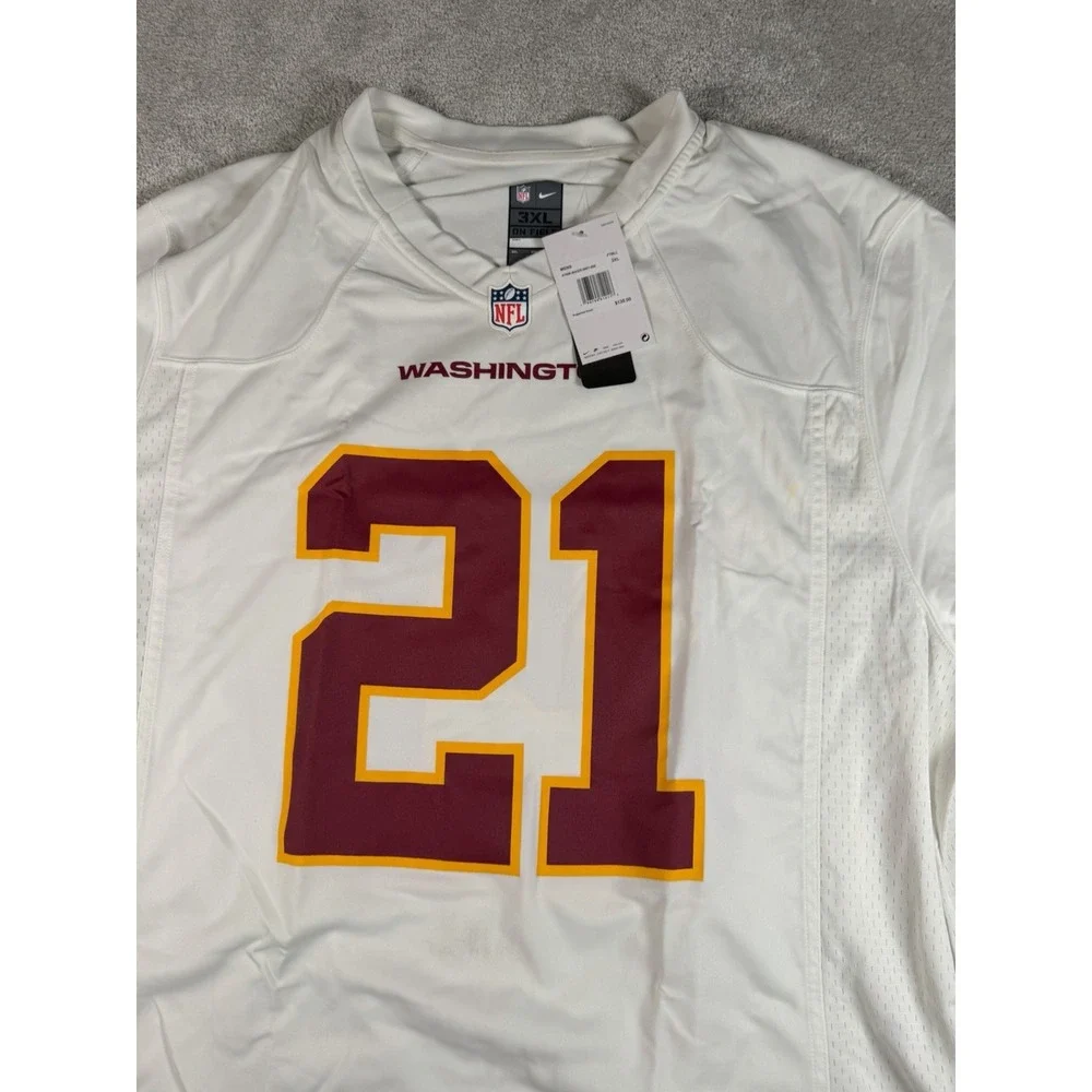 NWT Sean Taylor #21 Washington Redskins Nike On Field White NFL Jersey Mens 3XL
